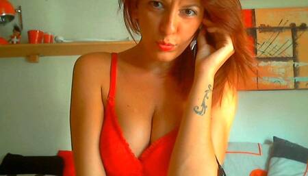 Beautiful Italian redhead dominates you and makes you horny 4K