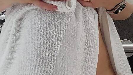 Milky MILF cums clean