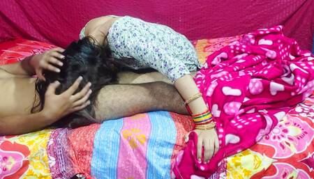 sexy Indian maid sucks cock in all Hindi audio