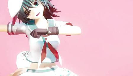 Kancolle Kiso Dance and Sex Cowgirl Creampie Undress NSFW Mmd 3D