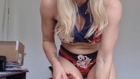 Foot ankle and toe submission tickling wrestling lesson