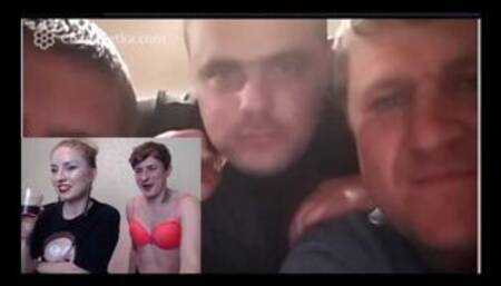 Reaction to a guy in a bra on a chatroulette website.Very funny;))))