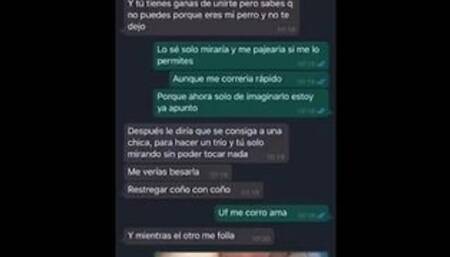 cuckold chat, cums on whatsapp