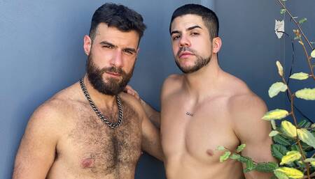Sexy And Sensual Latinos Rodrigo El Santo & Fer Froma Enjoy Outdoors Afternoon Fuck - Dick Rides