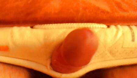 Hot hot handless rubbing cock
