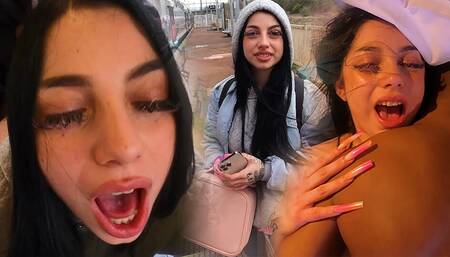 I fuck my chilean friend's good ass in a public train and at her place after seeing each other again