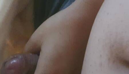 Step mom slow handjob torture step son dick