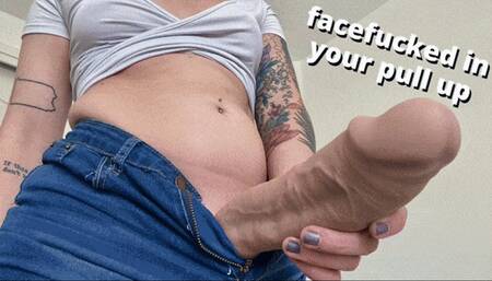 after the gloryhole: futa femdom sissy chastity & diaper fetish blowjob - HD