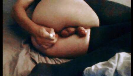 Horny TS with big ass has fun