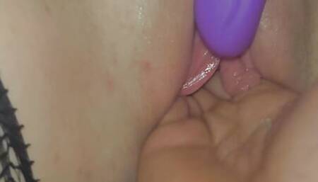 Young hot British milf fist 4 fingers knuckle deep then a wand deep -  fisting training - pussy stretching