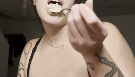 Tiny intruder found hiding in my oatmeal