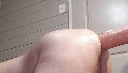 Fuck my ass whit huge 15 inch king cock dildo