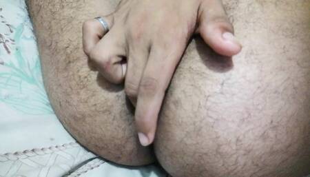 beautiful young man first time anal fingering. very tight hole.