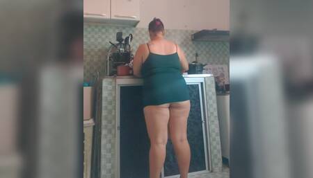 I was washing the dishes and it was hot