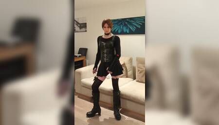 Sissy getting herself horny