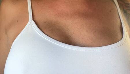 Wet T-shirt in the shower