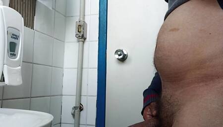 Alber massaging the cock