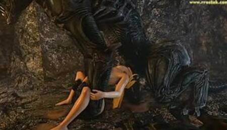 Samus Aran on a strange Alien Planet Saga Full Video 3D Porn