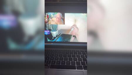 Fuckmachine doggy style cream pie