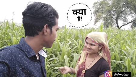 Naughty indian Desi wife in the field By -Vinodshorts