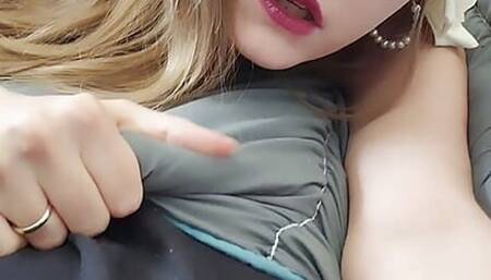 I finger myself solo before a good fuck with cumshot and dripping creampie
