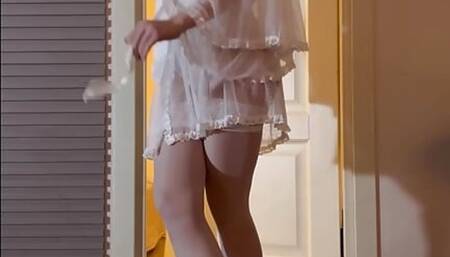 Petite Jane Show Her Tits and Butt