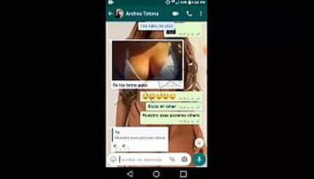 Angela is a friend from work, we talk on WhatsApp, I convince her to make a video call, she tells me she wants to see my cock ... IN THE VIDEO CALL SHE SHOWS ME HER HUGE TITS AND SHE COMES IN LESS THAN 5 MINUTES!