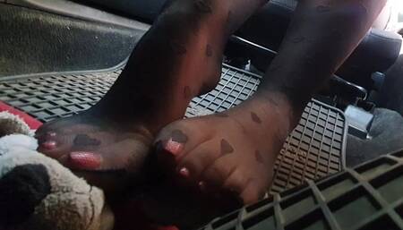 Candid Plushie Trample Pantyhose Mazda