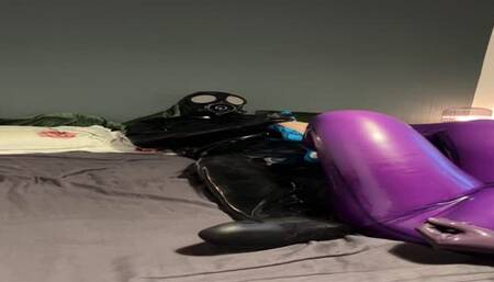 Purple, blue and gagged