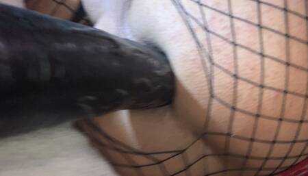 9 inch bbc toy in sissybriana ass