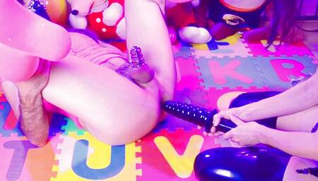 Diaper Sissy Lesson: Chastity Peeing and Fisting