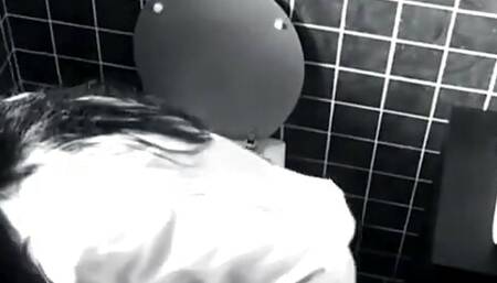 Telephone sex in the toilet