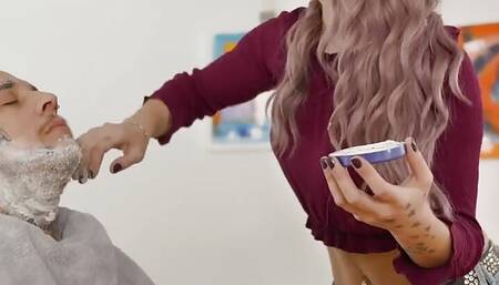 Blow Me POV - Blowjob at the Barber Shop