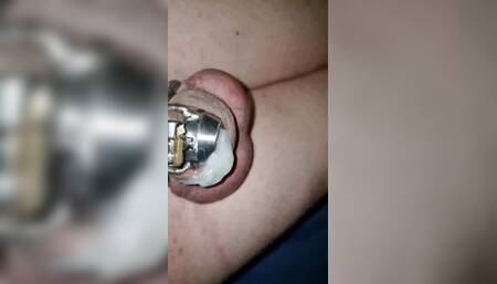 Chastity orgasm