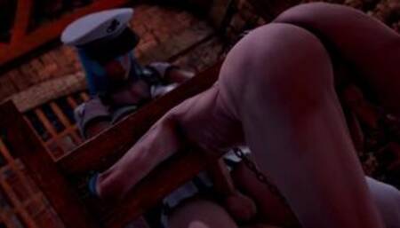 Akame Ga - Futa Esdeath 's fucks slave [Futa x Male]