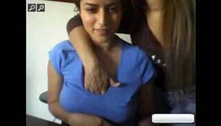 Naughty tempted by the cam