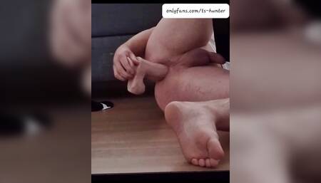 solo playing with a big dildo