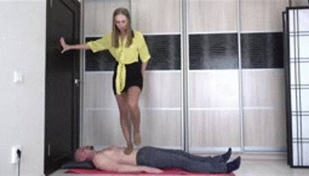 Snowflake - pantyhose trampling Full HD