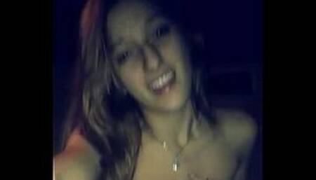 young blonde showing everything