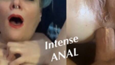 Straight To The Ass! Intense Amateur Anal Fuck & Creampie