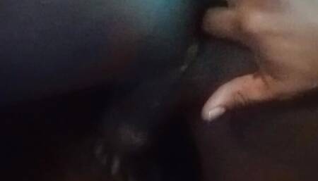 Sexy Ebony Kim Whimpers Getting Asshole Tongued Down By Straight Latino Stud