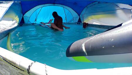 BBC Fucks Married White Pussy in Pool