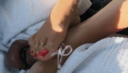 2hotfeet4you - You saved some cum for these sexy soles footjob