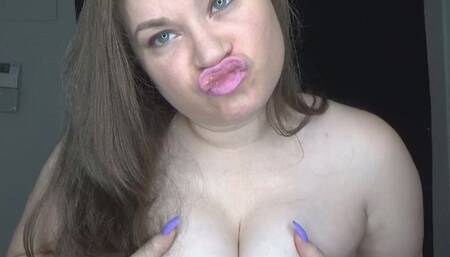 Topless Lip Smelling Cum Countdown (MP4) ~ MissDias Playground