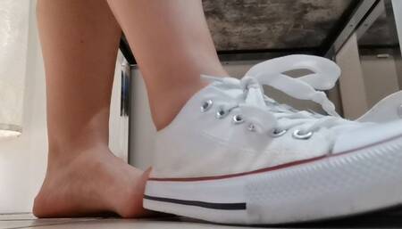 Dirty sneakers in the clothing store 1080HD