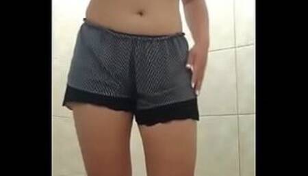 naughty doing a homemade strip