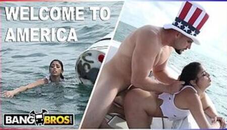 BANGBROS - J-Mac Rescues Cuban Refugee Vanessa Sky Off The Coast Of Miami LOL