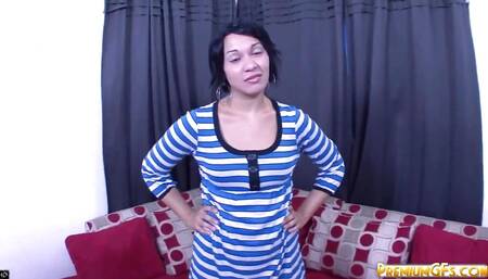 Rosario Stone makes her man cum