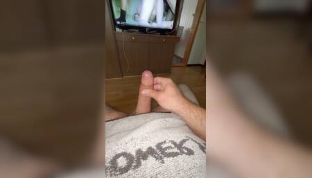 I jerk my uncut cock