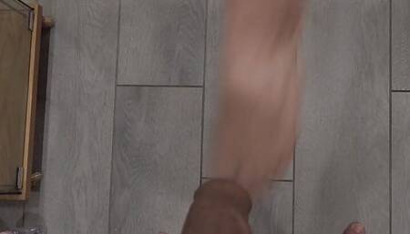 POV ballbusting slow mo
